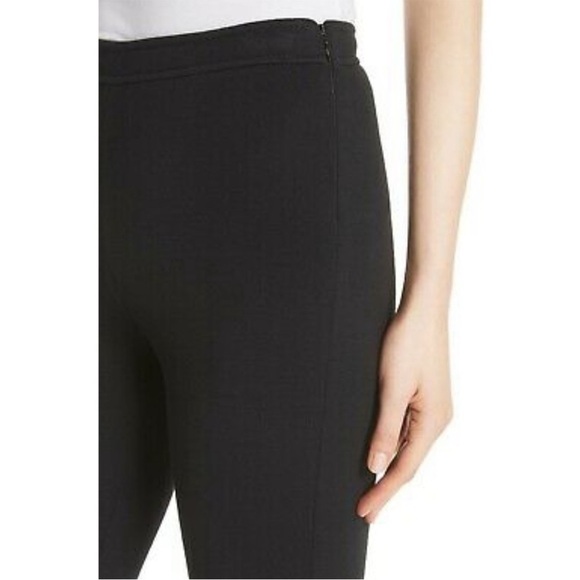 St John Caviar Alexa Milano Knit Ankle Pants Black Vented Ankle Slim Cigarette 6 - Picture 15 of 16